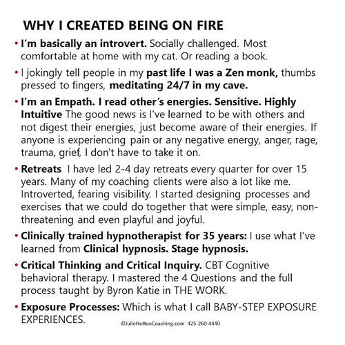 Why I created Being on Fire
