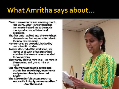 Amritha Imandi Testimonial
